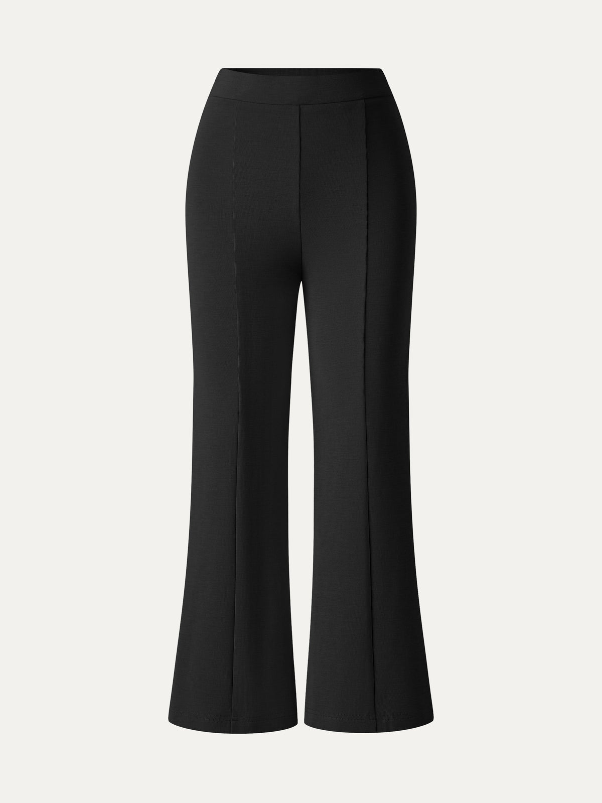 Pantalone Sabbiato a Vita Alta con Gamba Svasata
