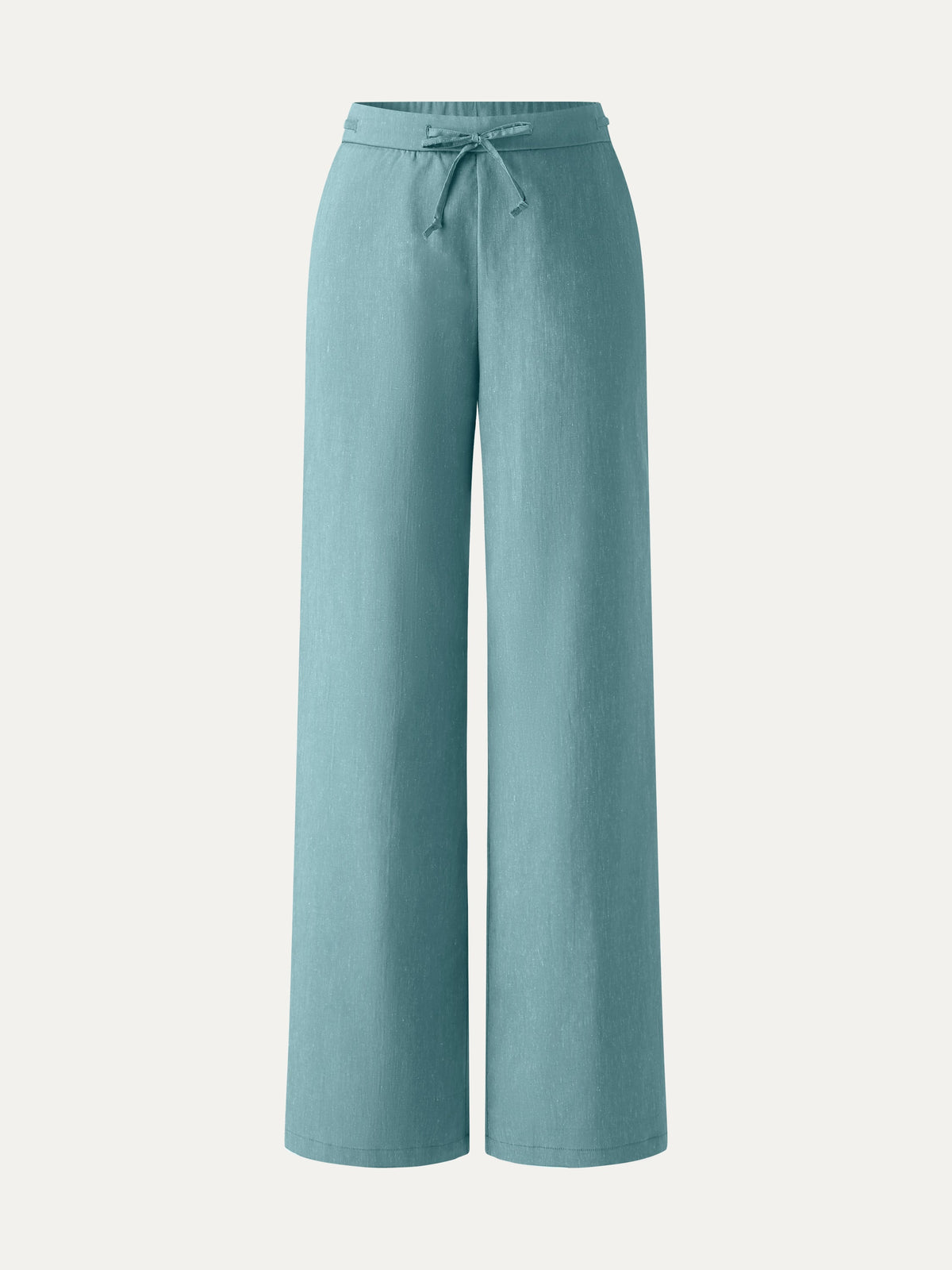 Pantalone a Gamba Larga con Coulisse e Tasche
