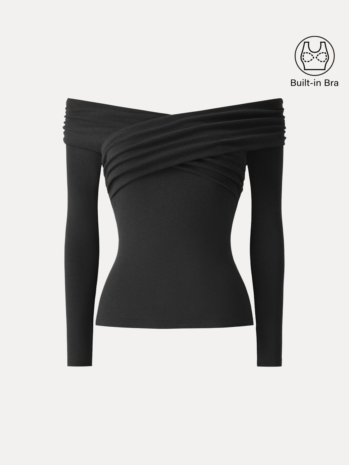 Top a Spalle Scoperte con Incrocio Leggero