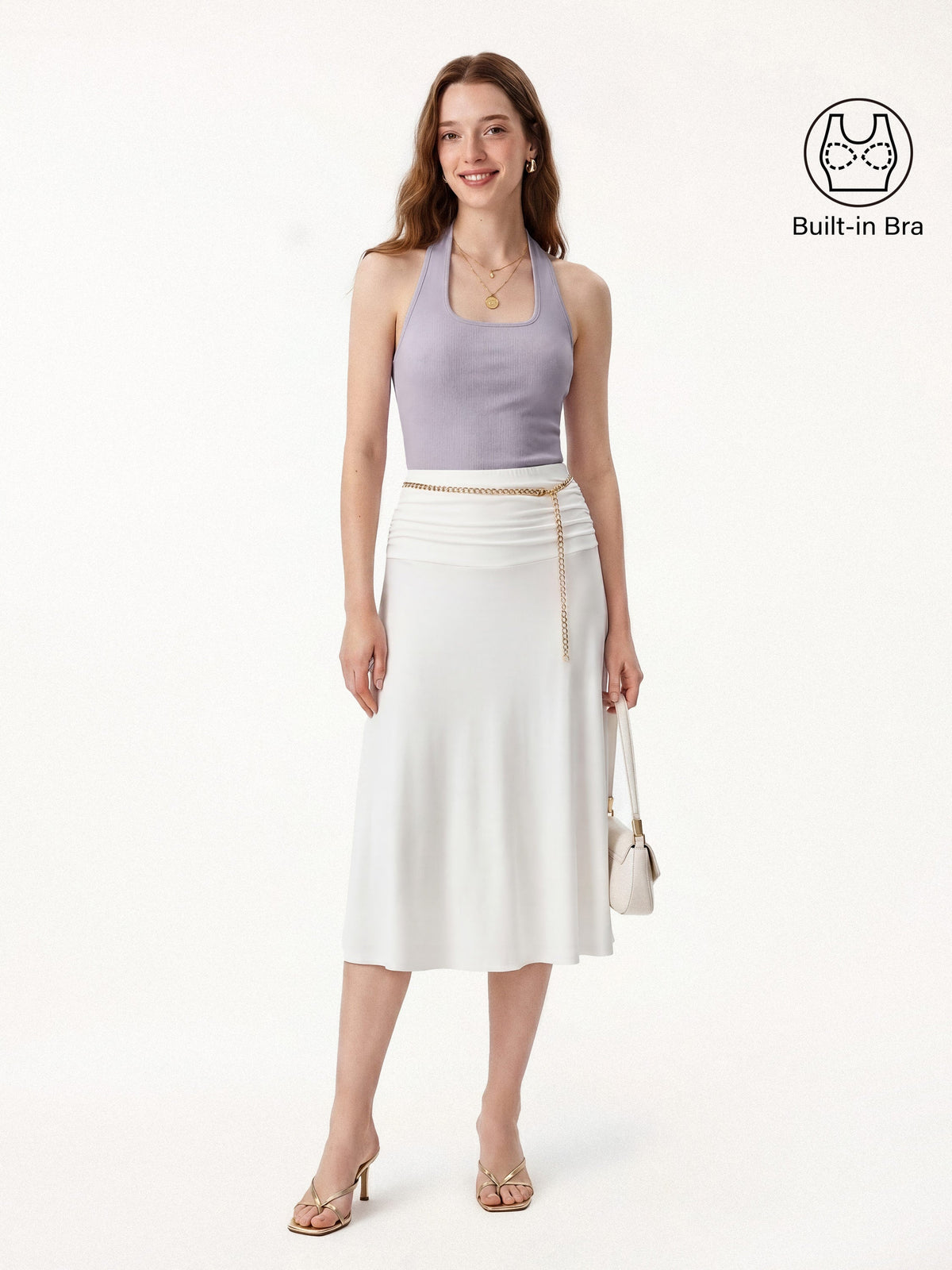 Square Halter Neck Bra Tank