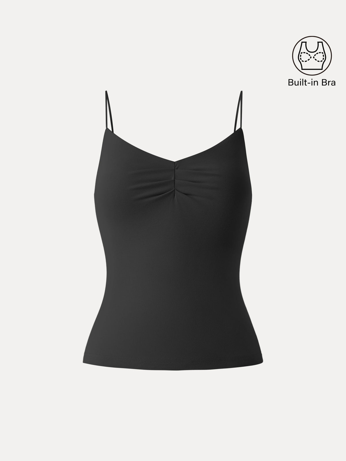 Ultrasoft Sweetheart Neck Front Tucked Spaghetti Brami