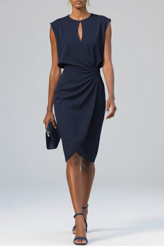 Ruca - Abito Midi Elegante Drappeggiato