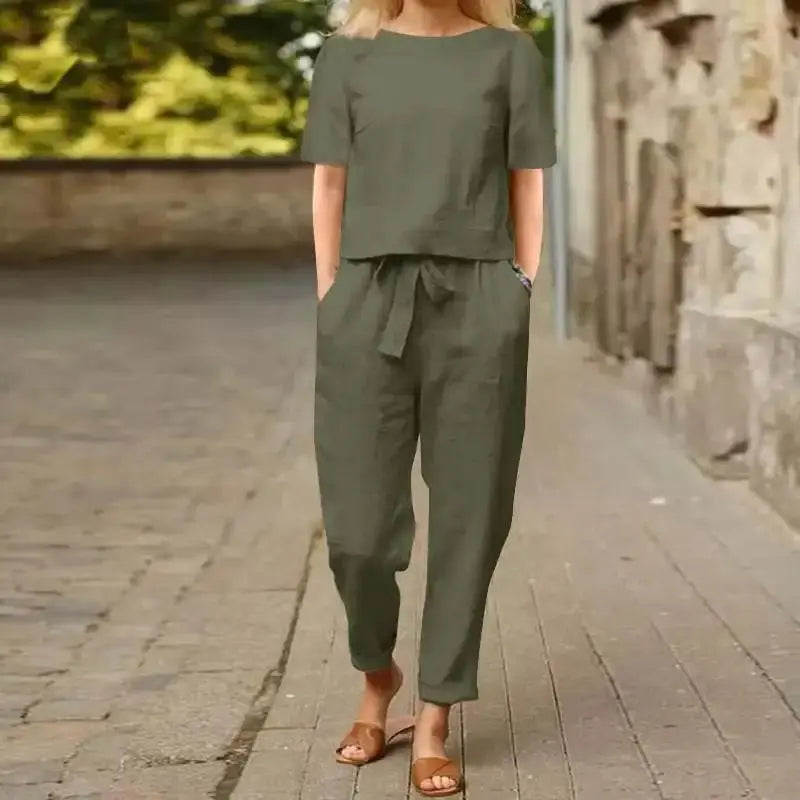 Women's Two Piece Summer Set | Relaxed Fit Co-ord