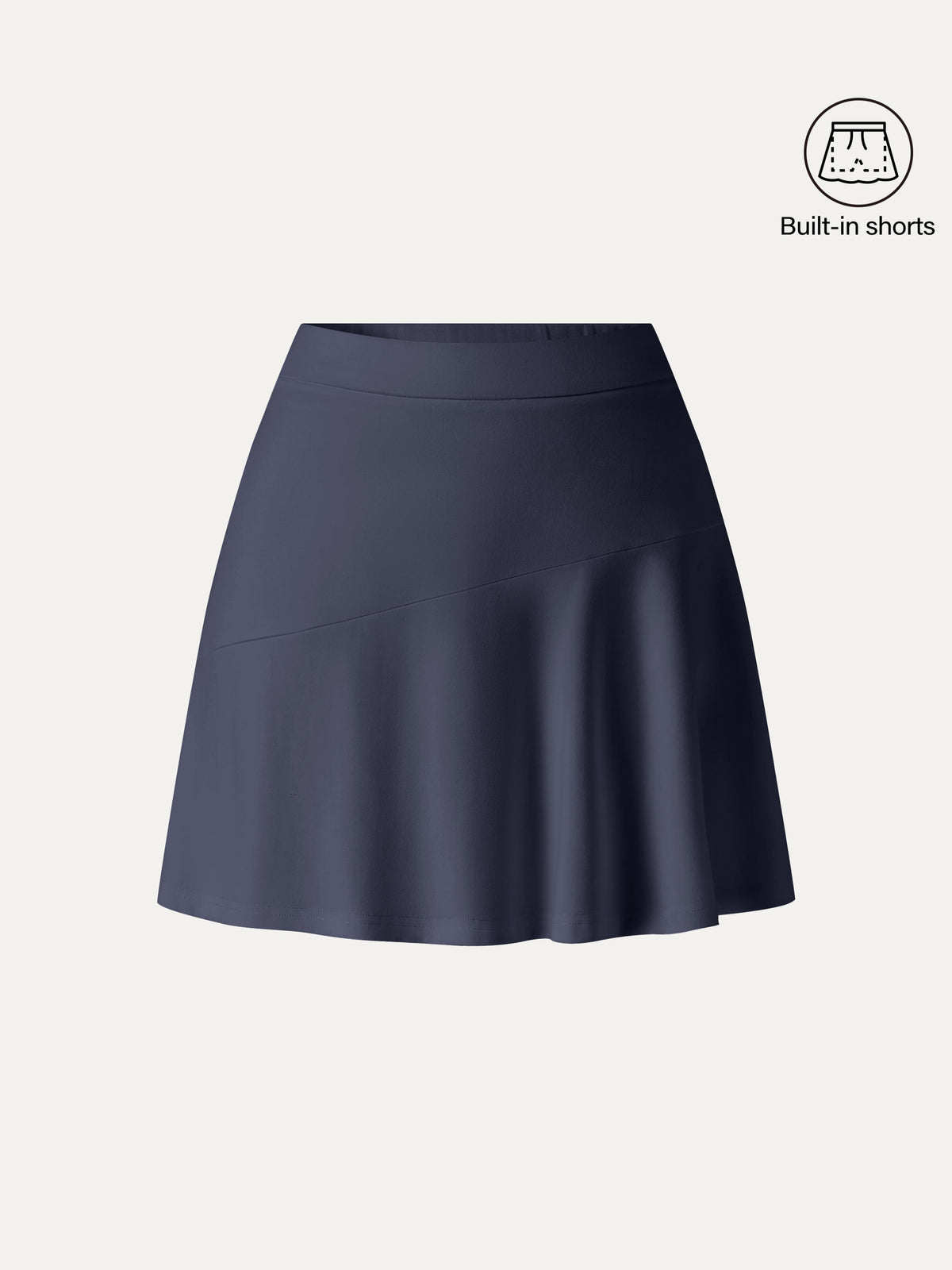 Stretch Ponte Mid Rise Pull-on Skirt