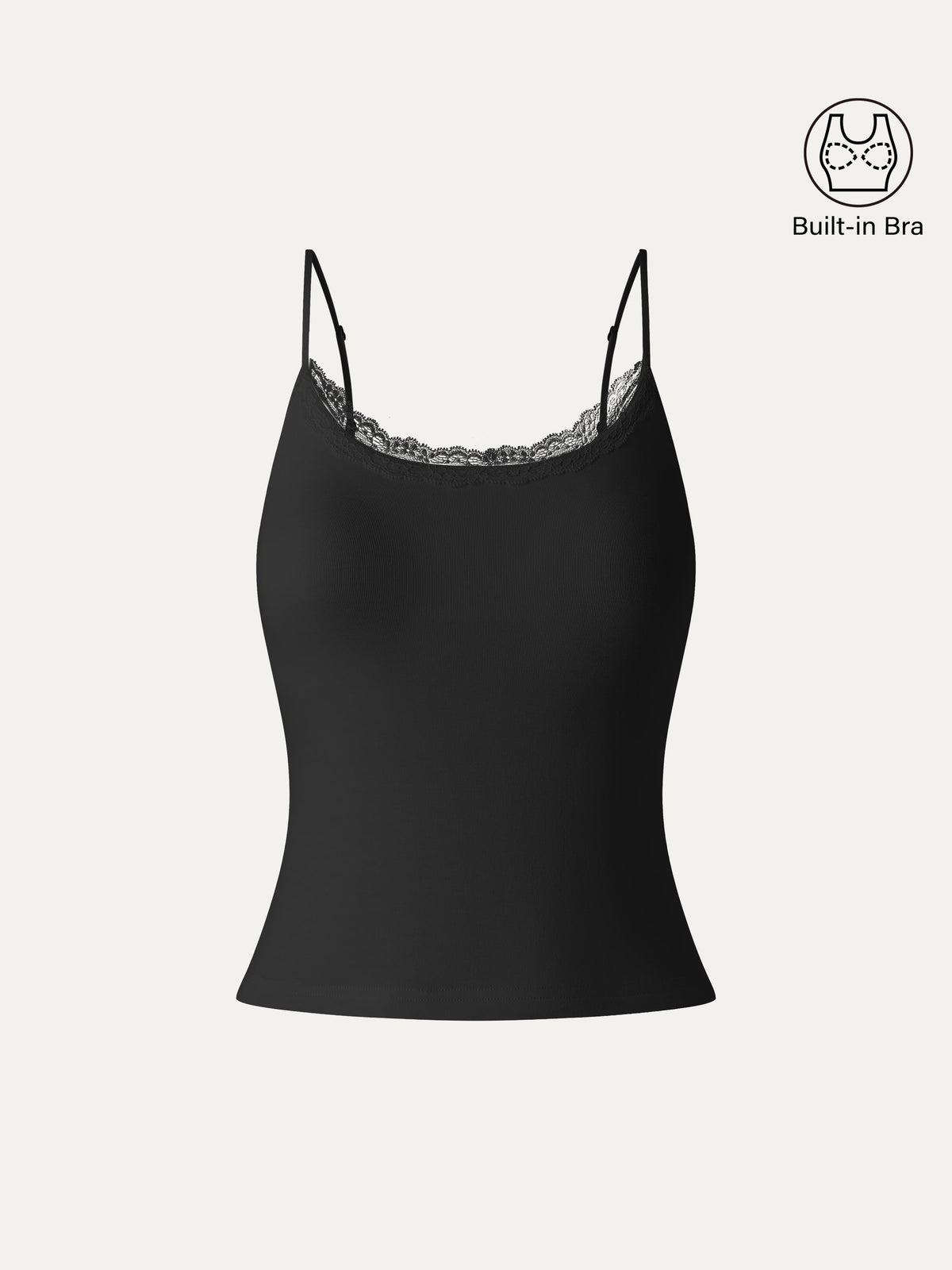 Top a Spalline Sottili con Pizzo