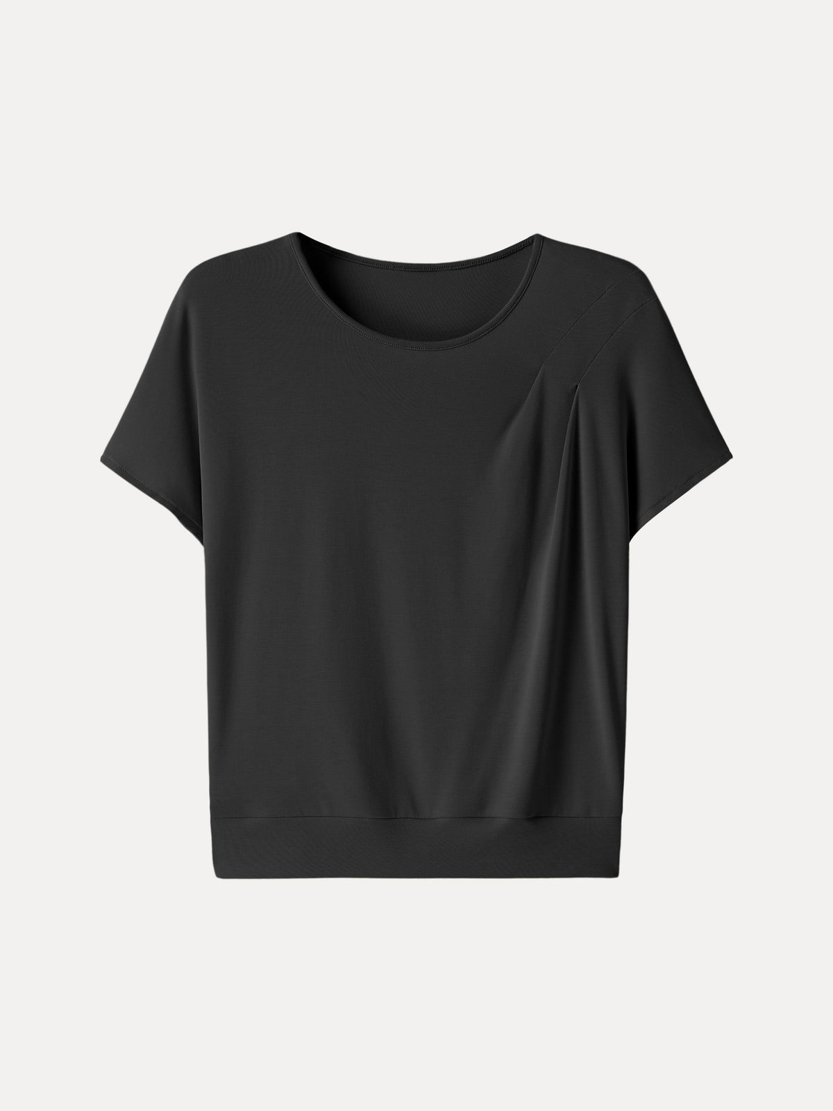 Sandwashed Relaxed Round Neck Cap Sleeve Tee