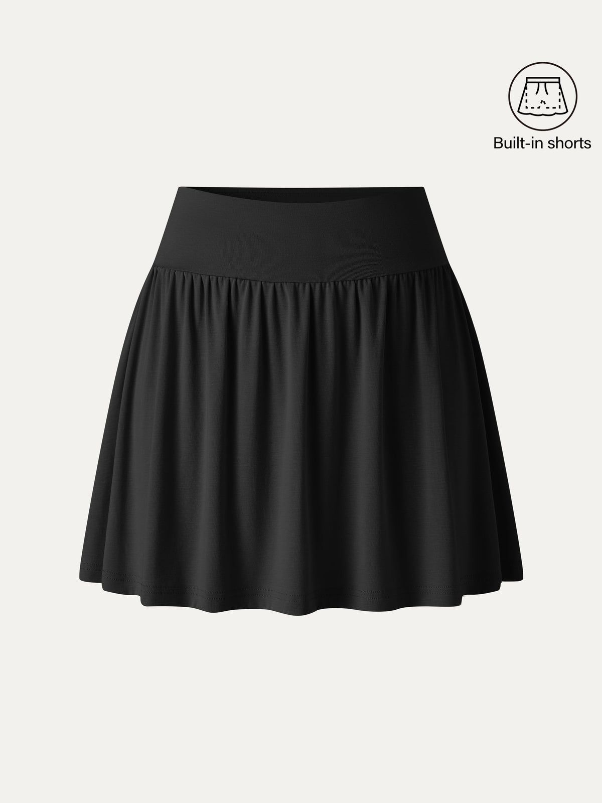 Gonna Pantalone a Trapezio con Arricciature