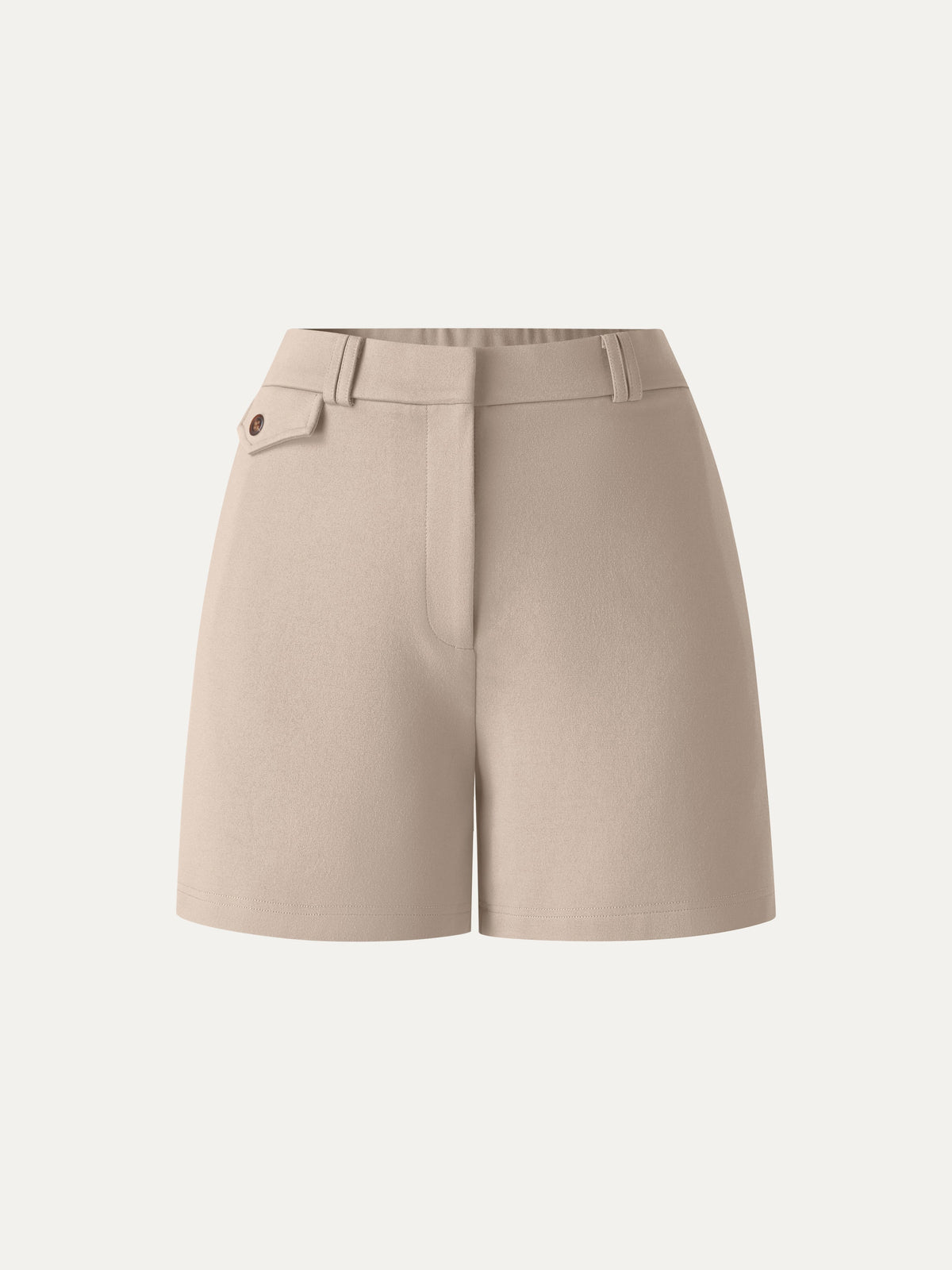 Shorts Estivi in Ponte a Vita Alta con Tasche
