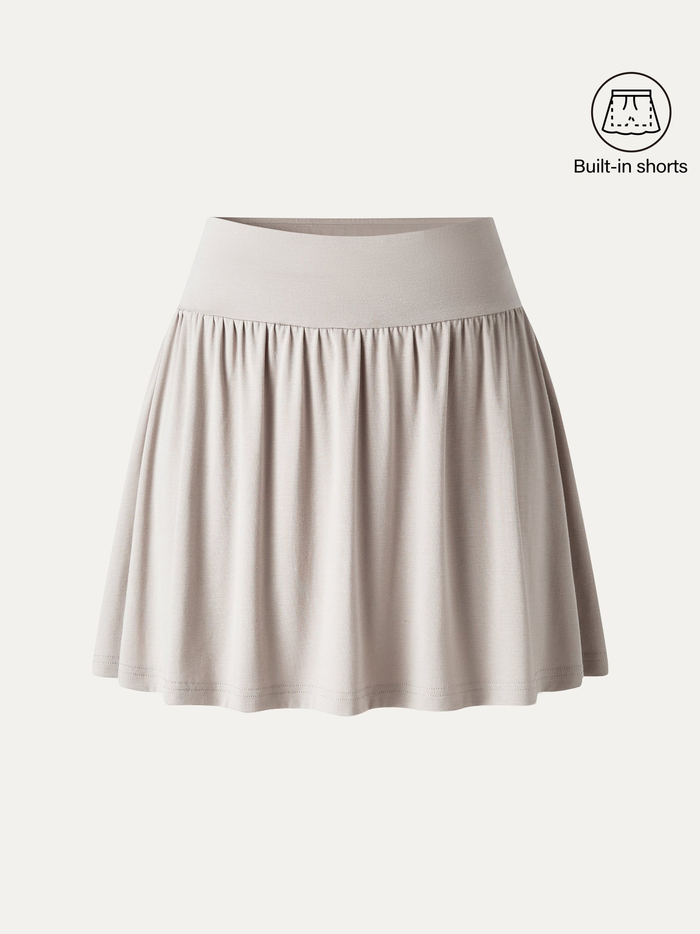 Gonna Pantalone a Trapezio con Arricciature