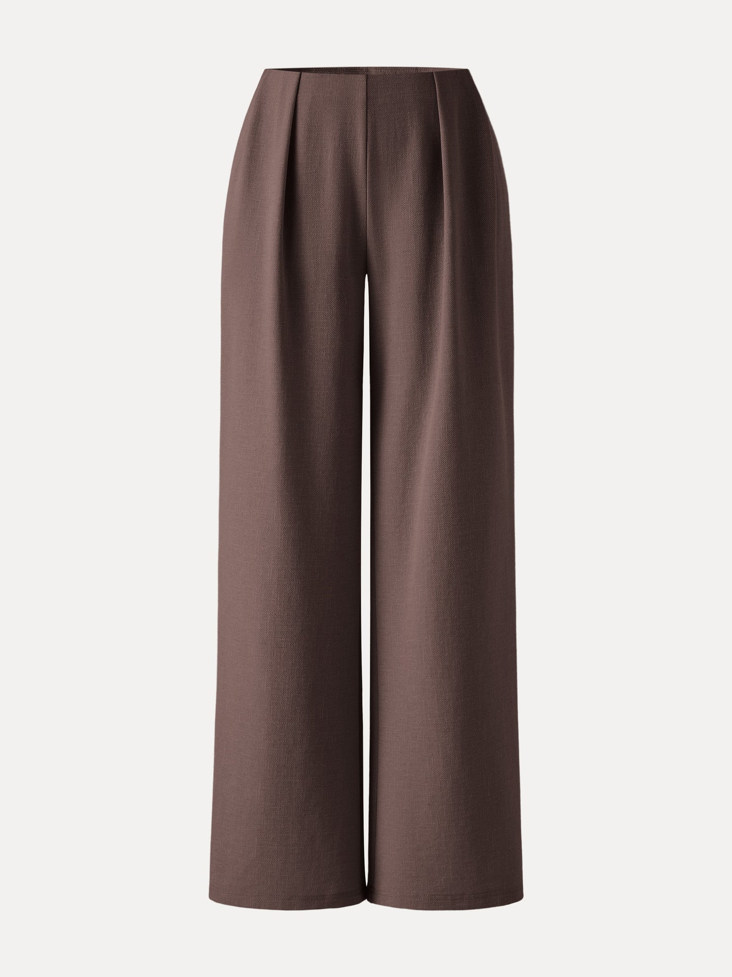 Pantalone Effetto Lino a Gamba Svasata