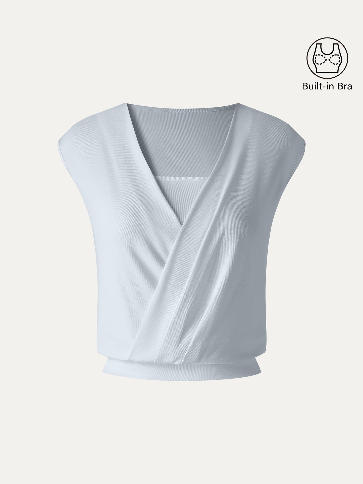 Sandwashed Modal 2-in-1 Wrap Bra Tank