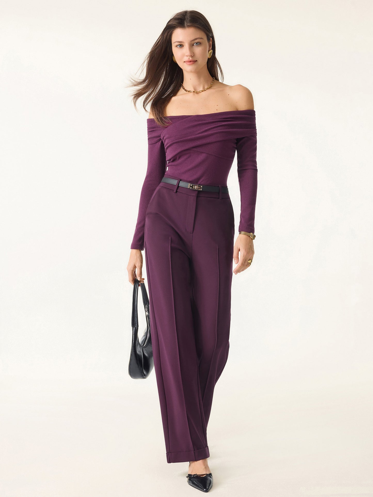 Top a Spalle Scoperte con Incrocio Leggero