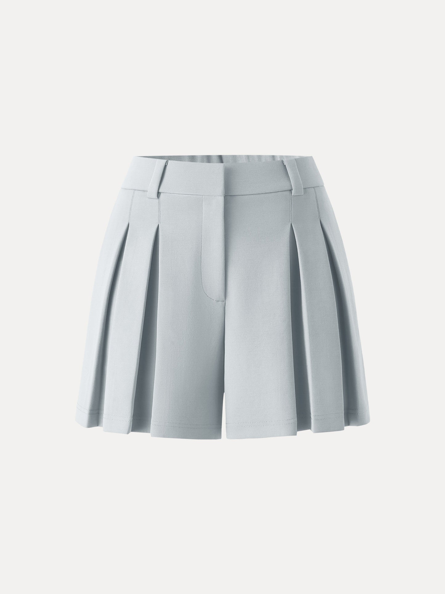 Sandwashed Modal High Rise A-Line Pleated Shorts
