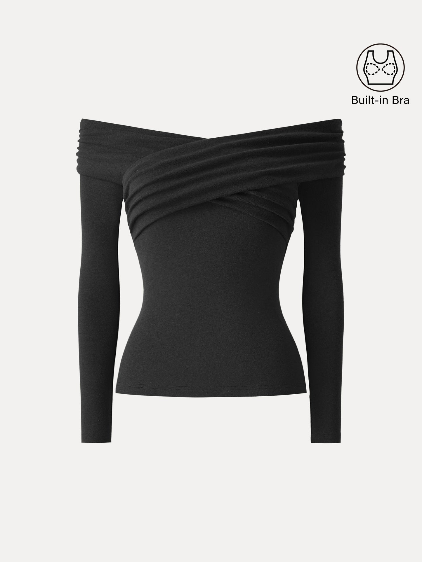 Top a Spalle Scoperte con Incrocio Leggero