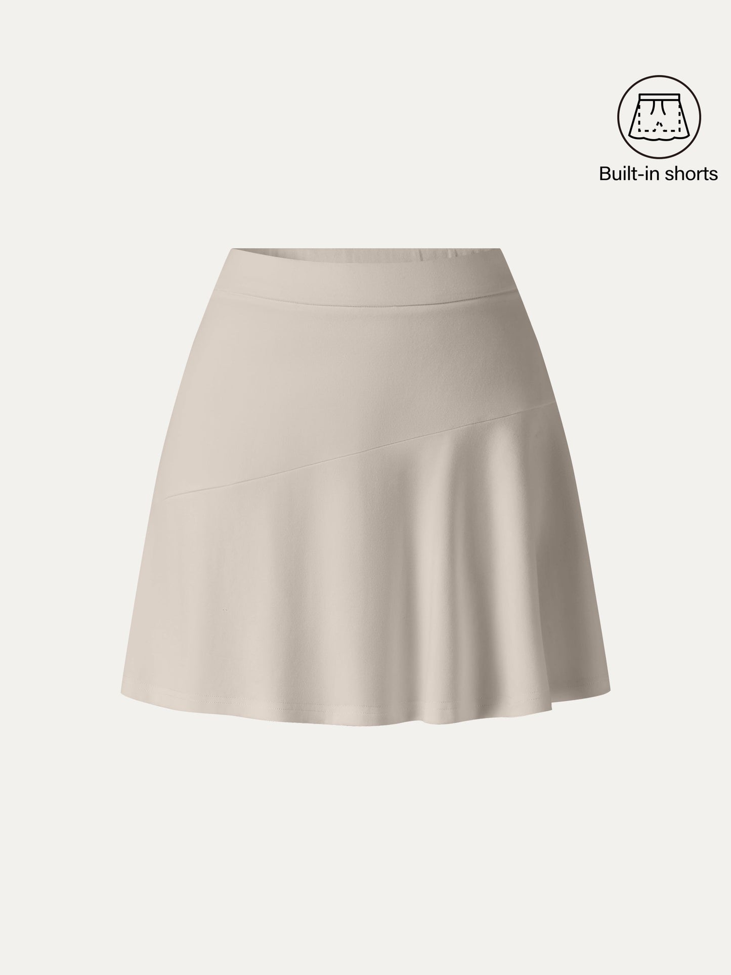 Stretch Ponte Mid Rise Pull-on Skirt