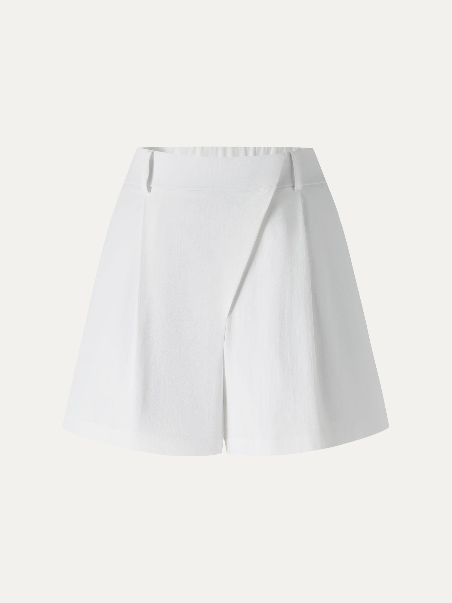 Not-See-Thru Linen-Like A-Line Shorts
