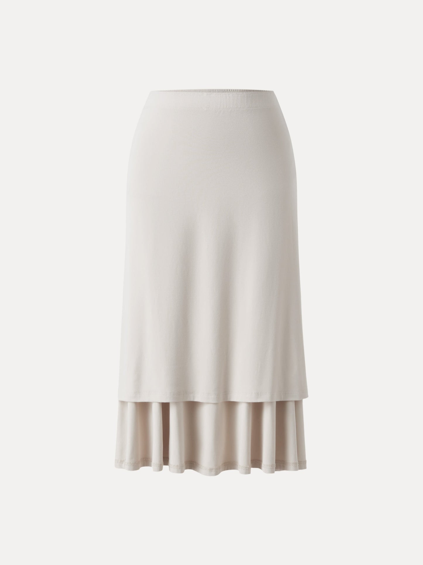 2Pcs Set Front Tucked Spaghetti Brami & A-line Midi Skirt