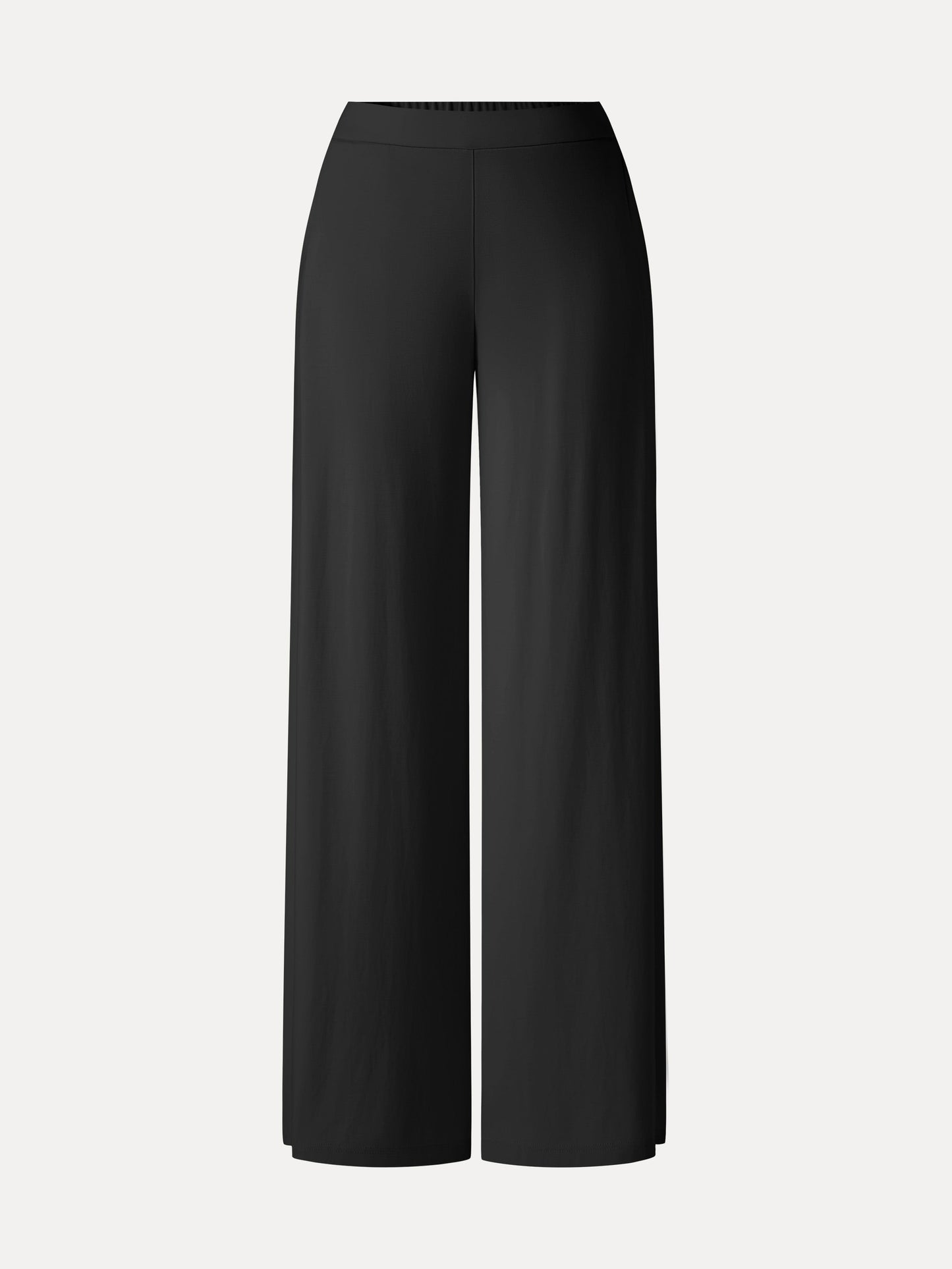 CoolTouch Ponte Mid Rise Wide Leg Pants with Pockets