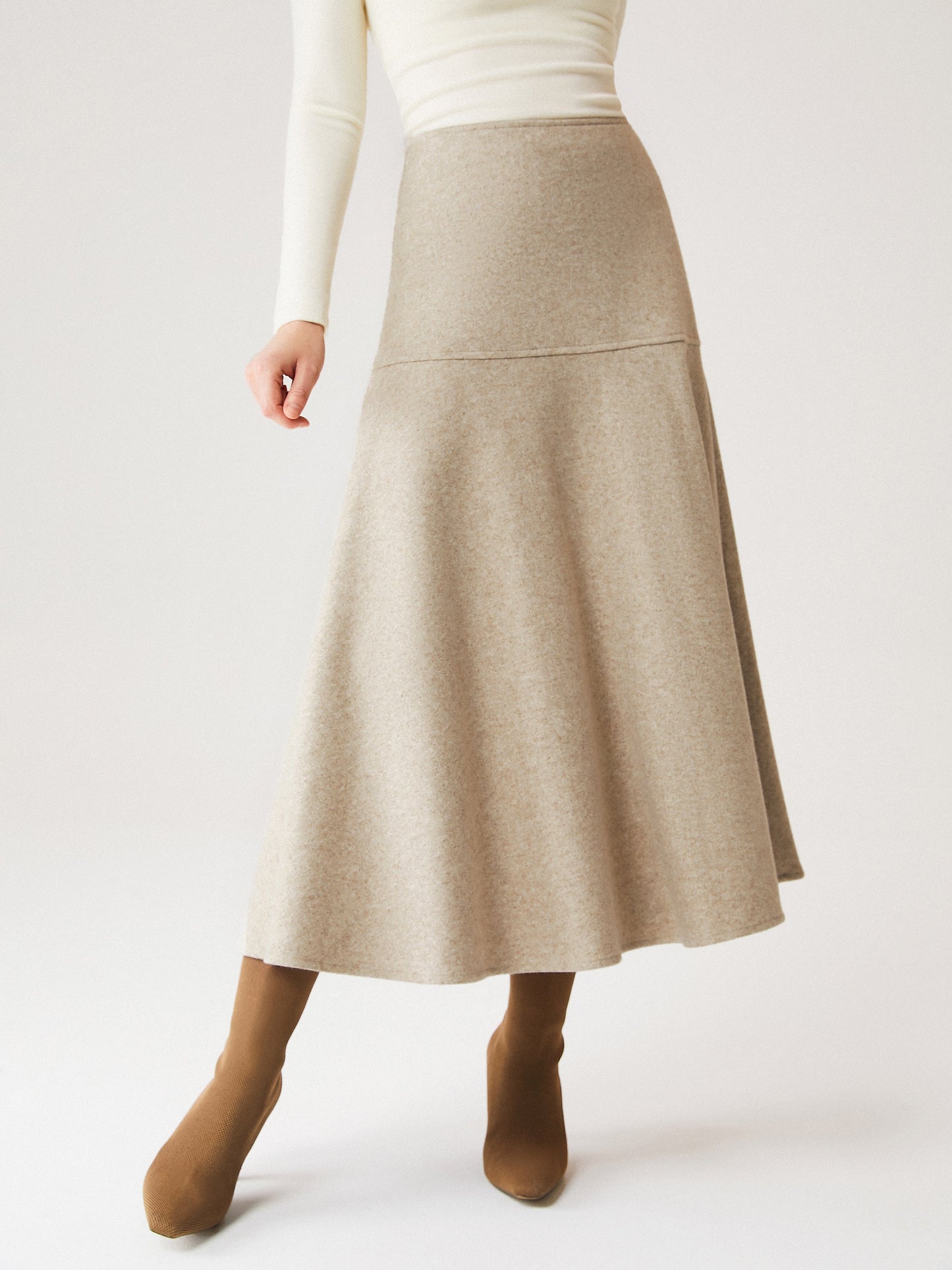 FuzzLuxe Flared Maxi Skirt