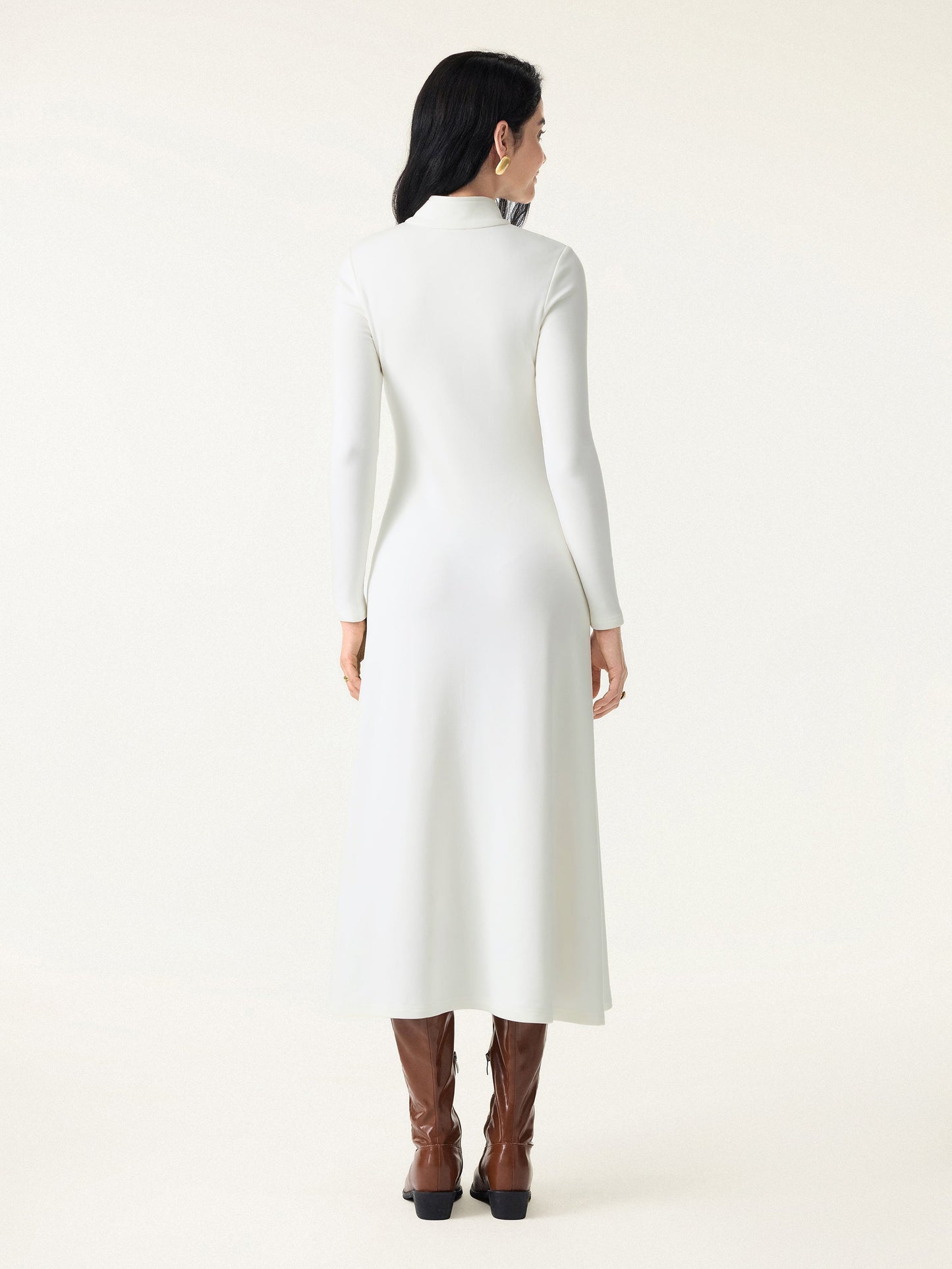 Mandarin Collar Frog Button Midi Bra Dress Limited Edition