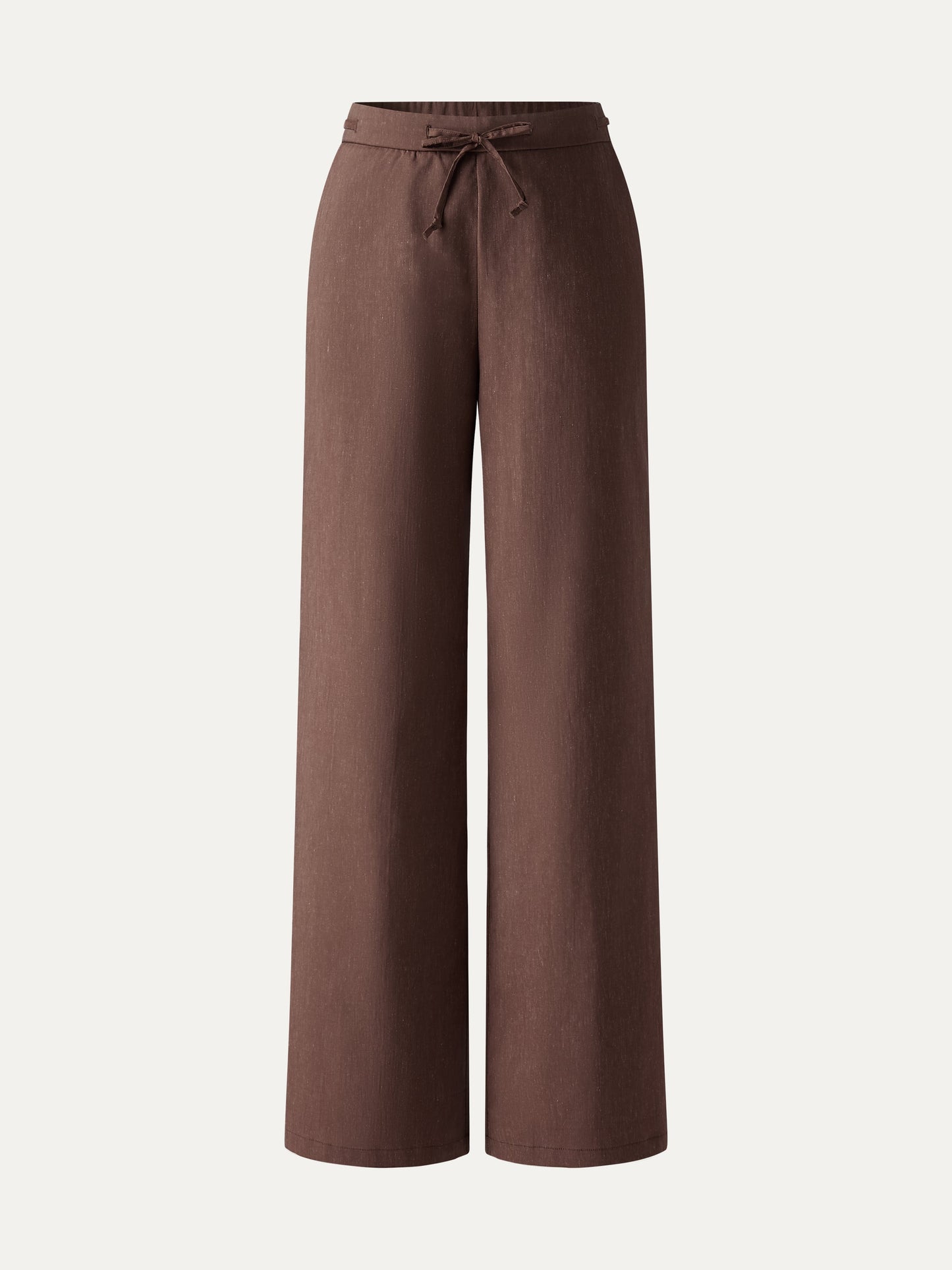Pantalone a Gamba Larga con Coulisse e Tasche
