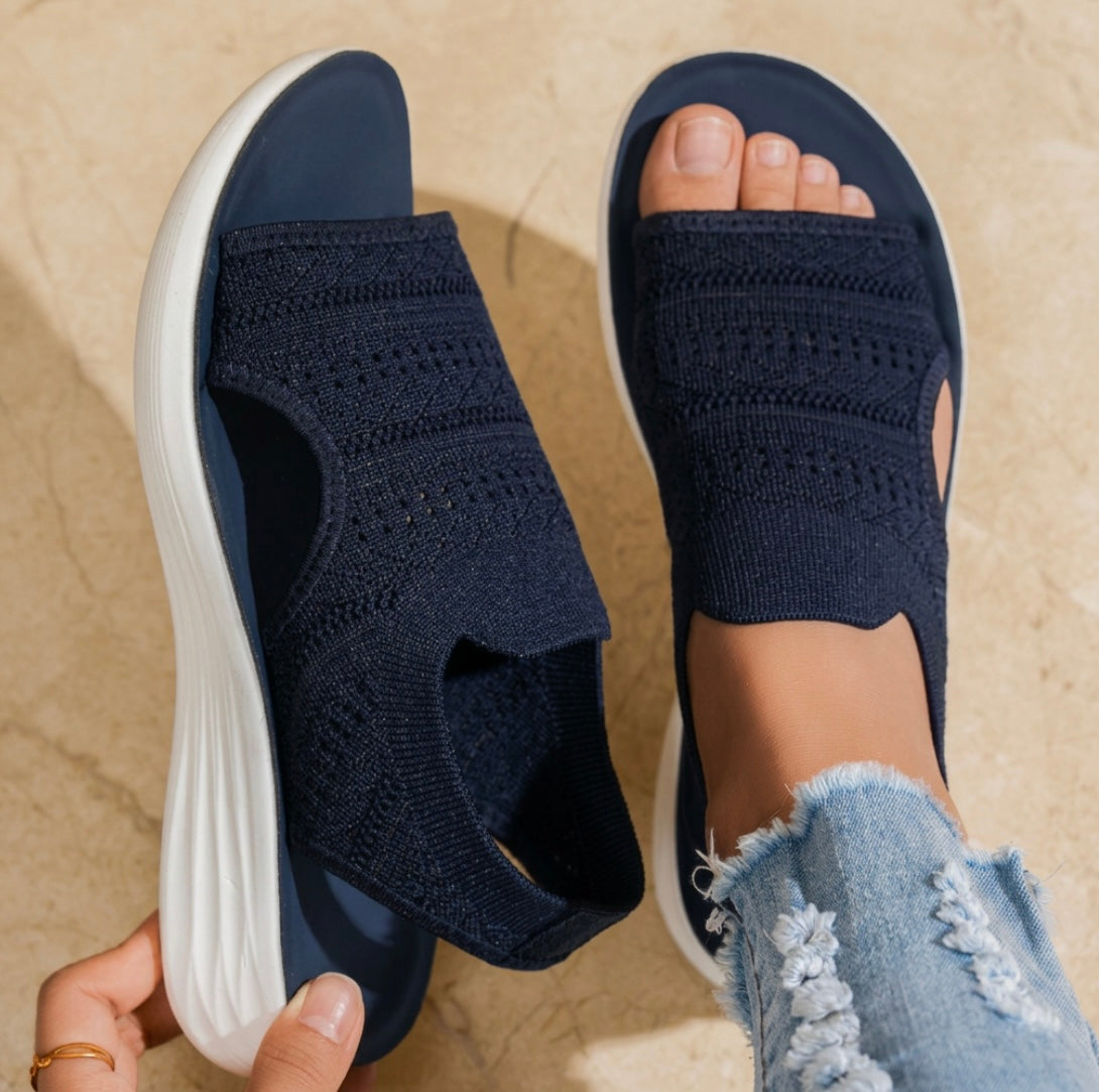 Zina | Sandali con Plateau in Maglia Traspirante per Donna