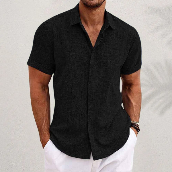 Men's Button Shirt | Classic Collar & Relaxed Fit
