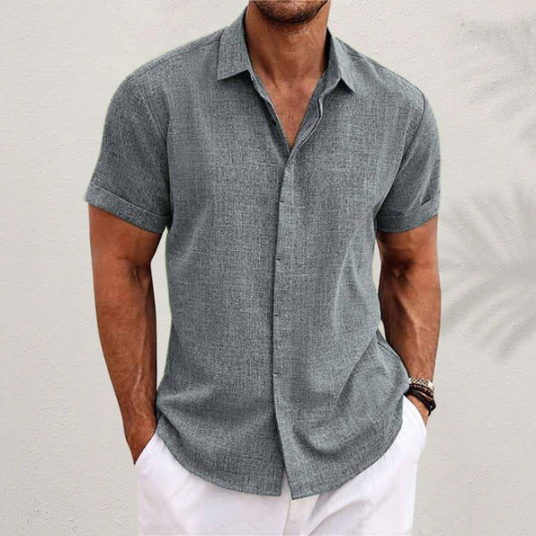 Men's Button Shirt | Classic Collar & Relaxed Fit