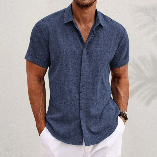 Men's Button Shirt | Classic Collar & Relaxed Fit