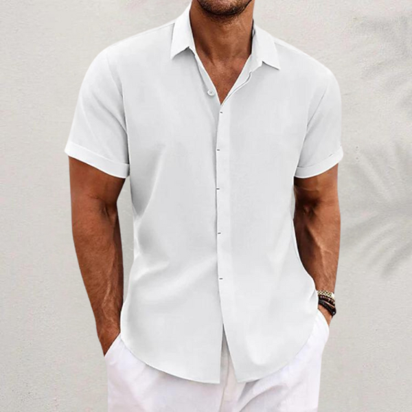 Men's Button Shirt | Classic Collar & Relaxed Fit