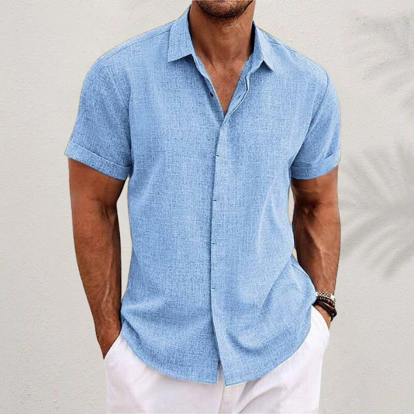 Men's Button Shirt | Classic Collar & Relaxed Fit