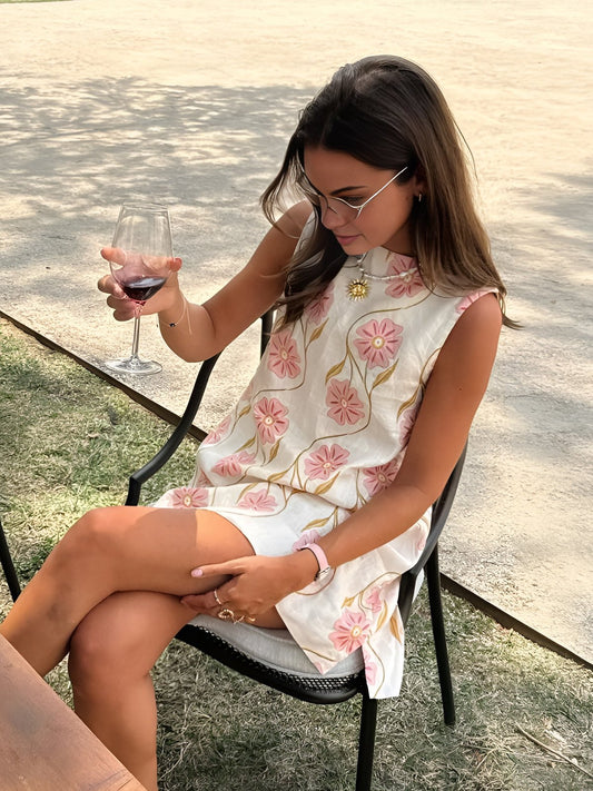 Mini Abito Donna | Silhouette a A con Collo Alto
