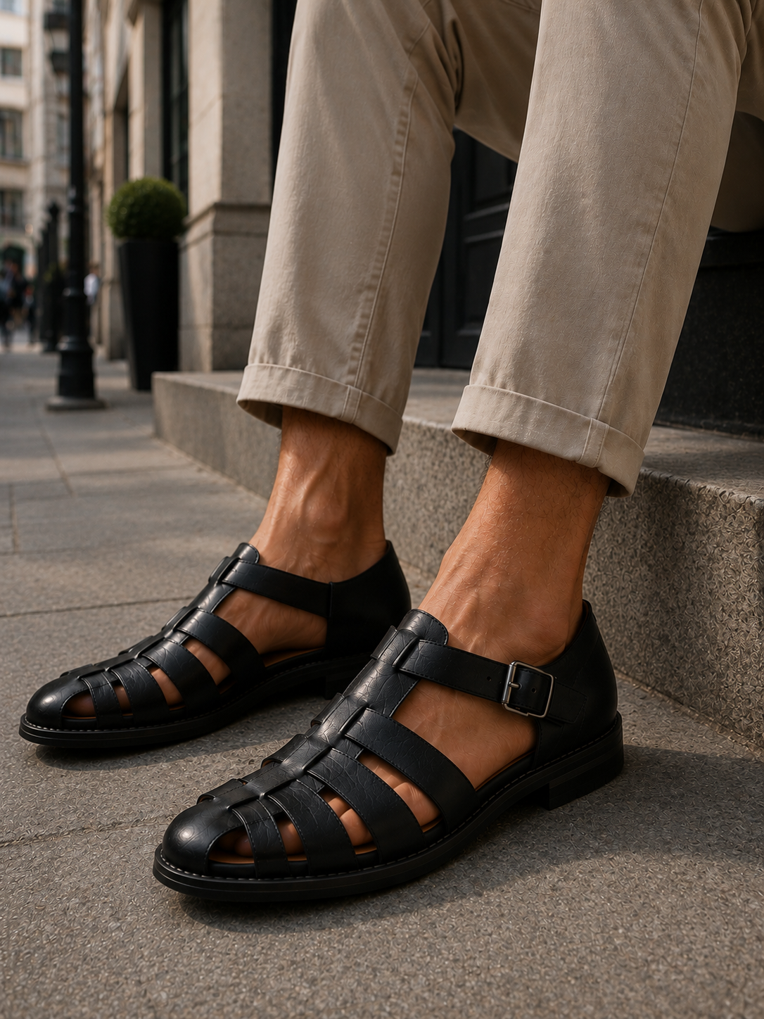 Men's Sandals | Closed-Toe Fisherman Design