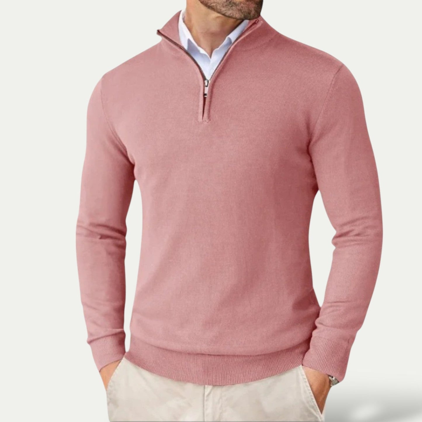 Men's Half-Zip Pullover – Stylish Layer for Year-Round Wear