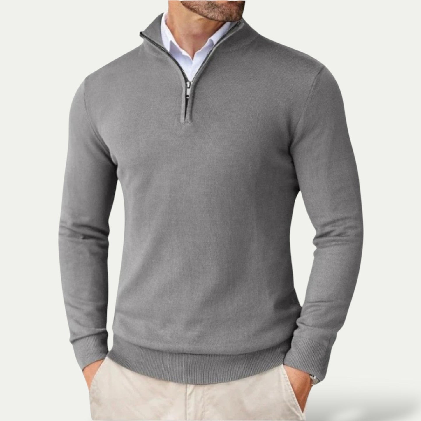 Men's Half-Zip Pullover – Stylish Layer for Year-Round Wear