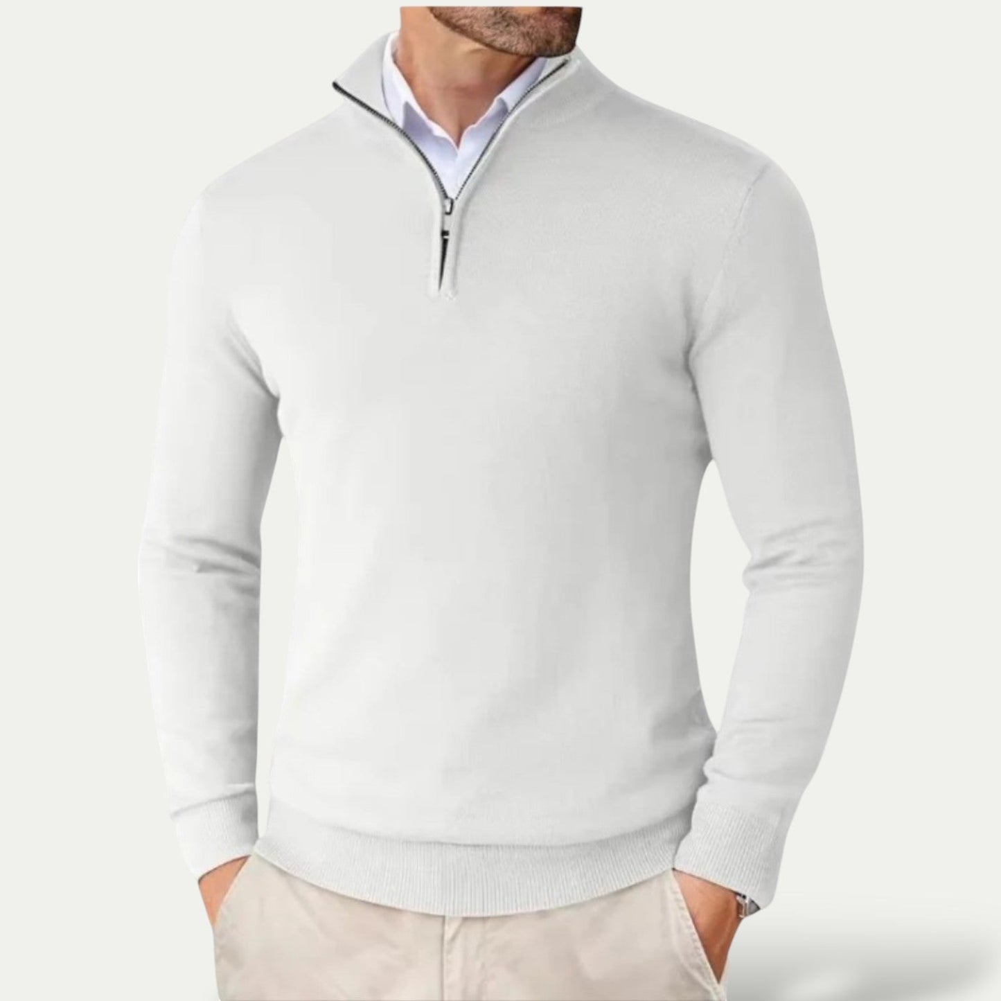 Men's Half-Zip Pullover – Stylish Layer for Year-Round Wear