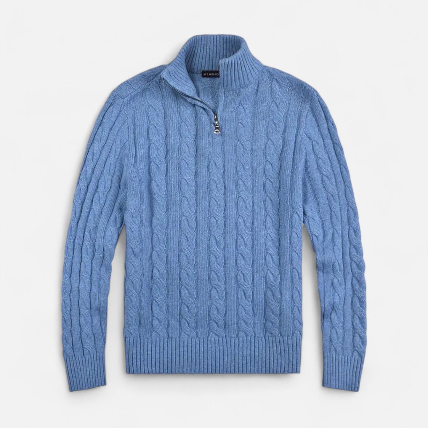 Men’s Open-Front Sweater with Stitch Detail – Ideal for Layering