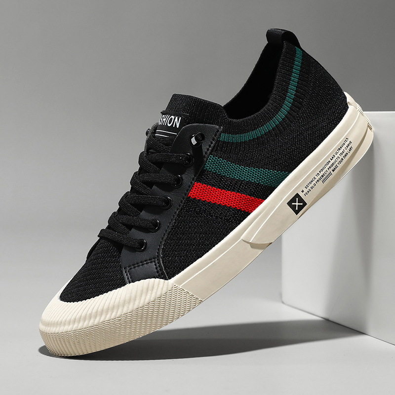 Men's Summer Shoes | Retro Stripe Knit & Lightweight Casual Trainers