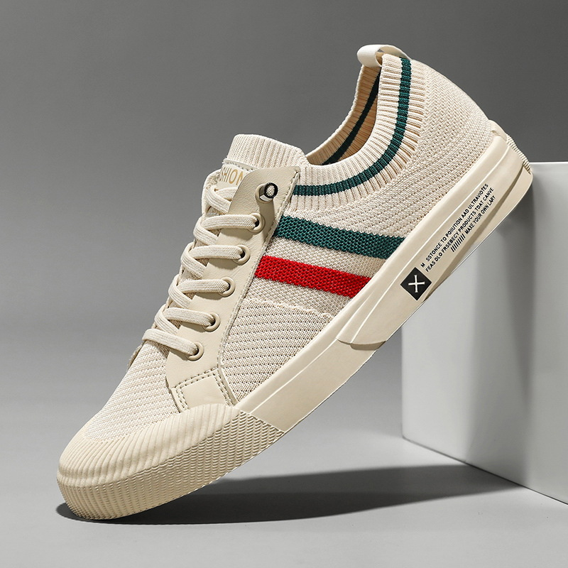 Men's Summer Shoes | Retro Stripe Knit & Lightweight Casual Trainers