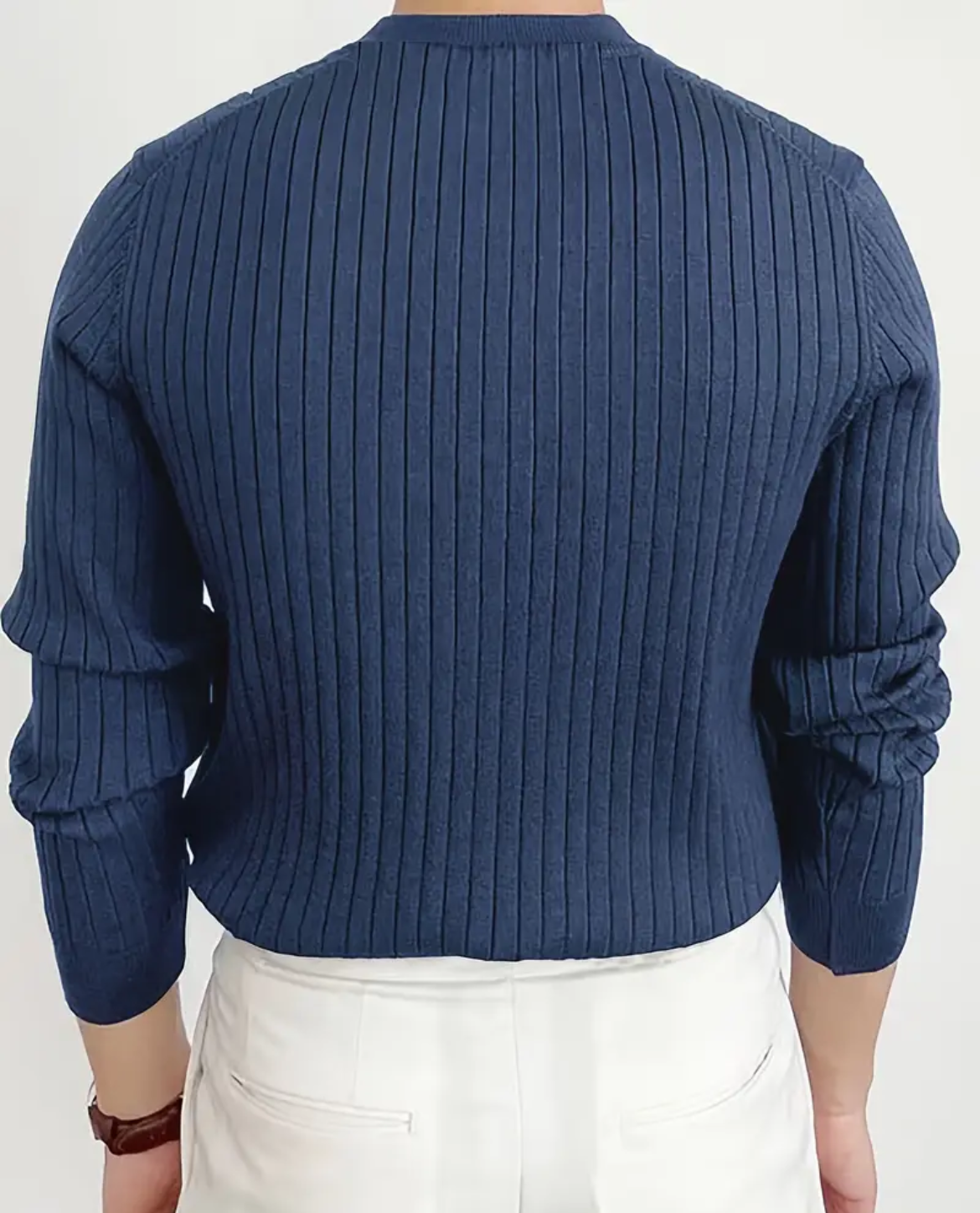 Men's Sweater | Ribbed Crew Neck
