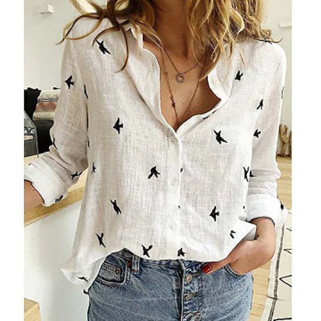 Women's Blouse | Relaxed Point Collar Fit