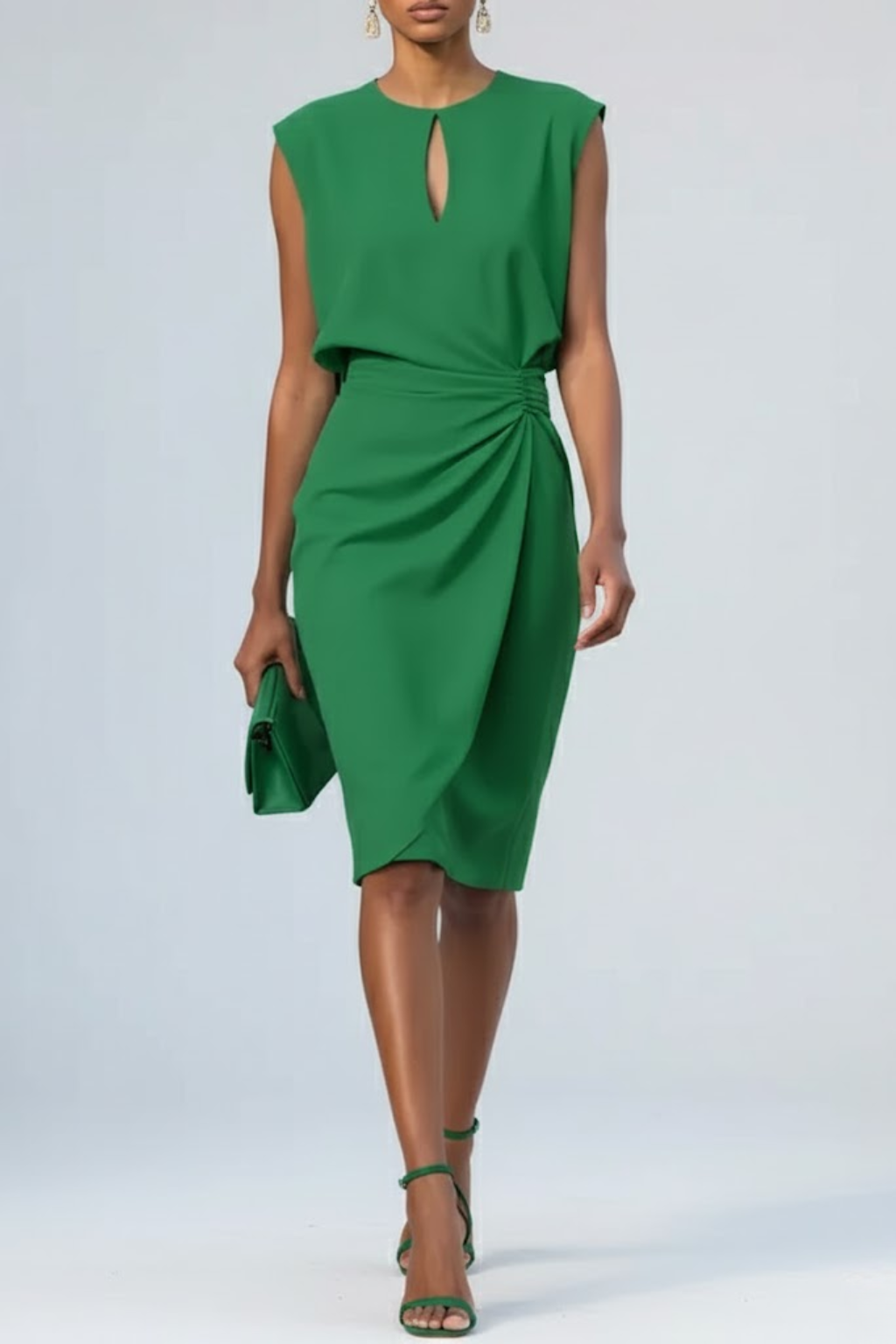 Ruca - Abito Midi Elegante Drappeggiato