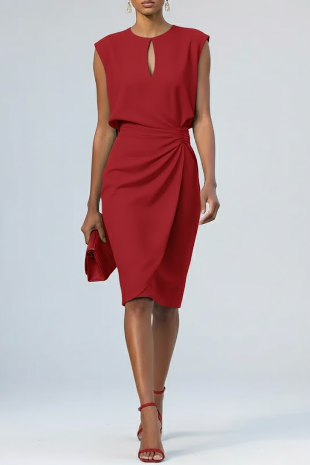 Ruca - Abito Midi Elegante Drappeggiato