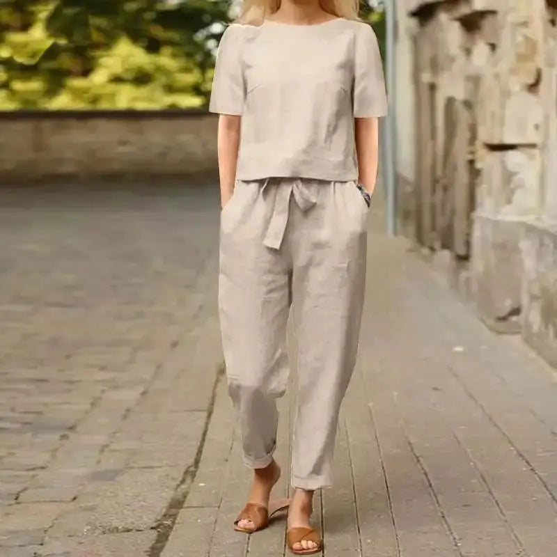 Women's Two Piece Summer Set | Relaxed Fit Co-ord