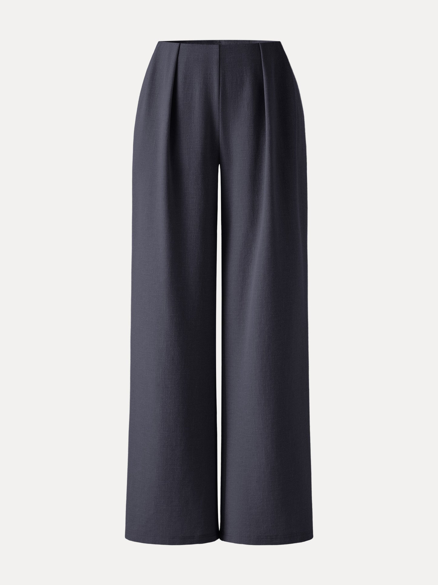Pantalone Effetto Lino a Gamba Svasata