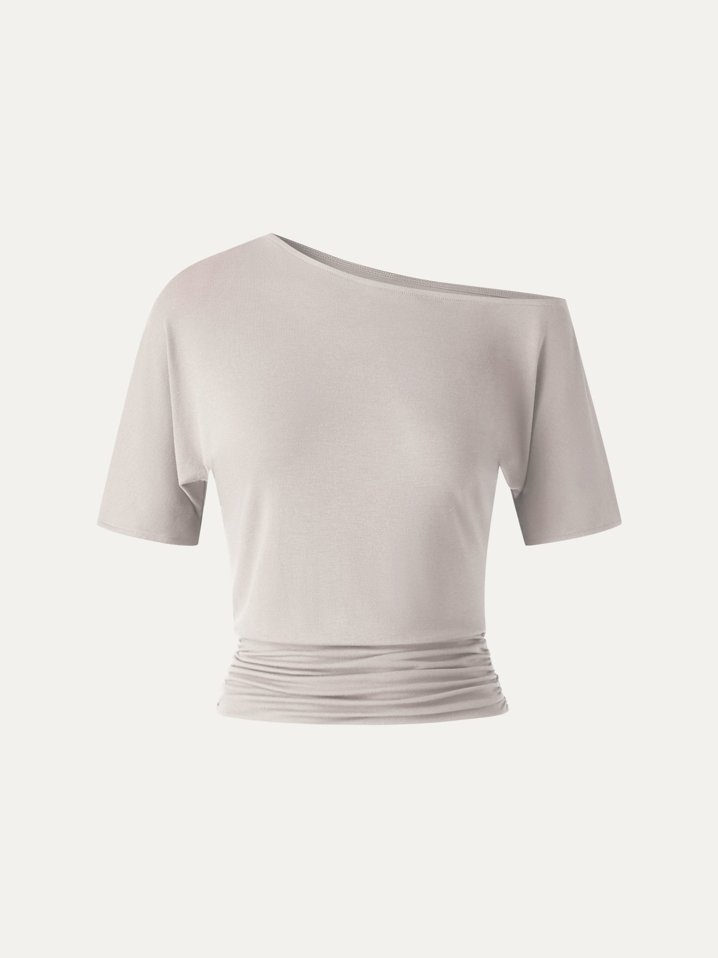 CoolTouch Relaxed Short Sleeve Ruched Top