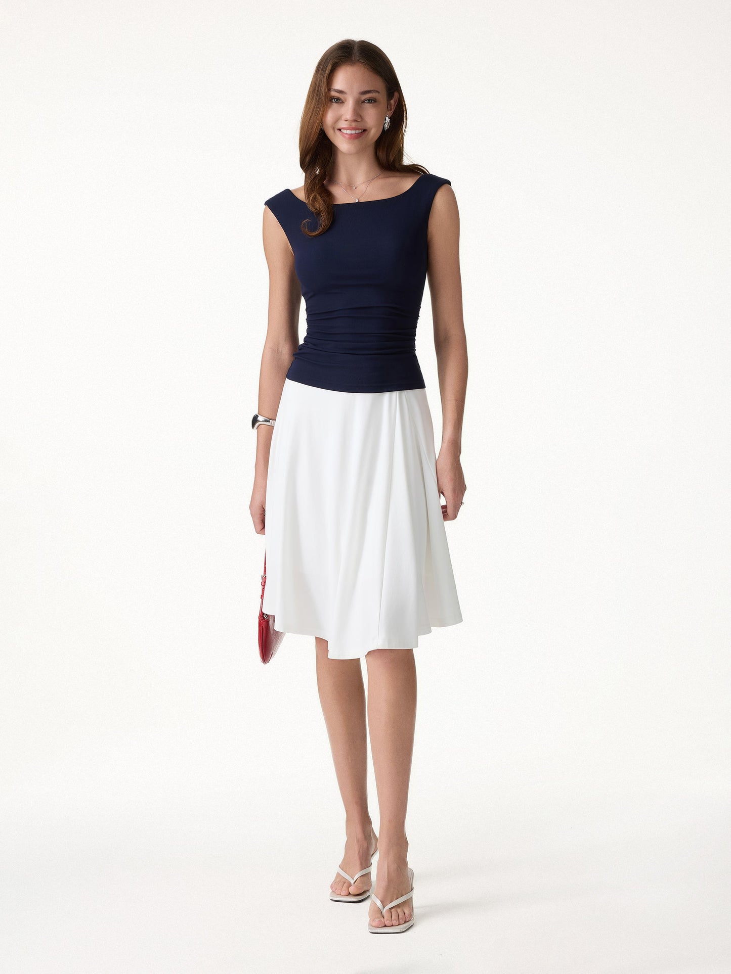 CoolTouch Ponte Midi Circle Skirt