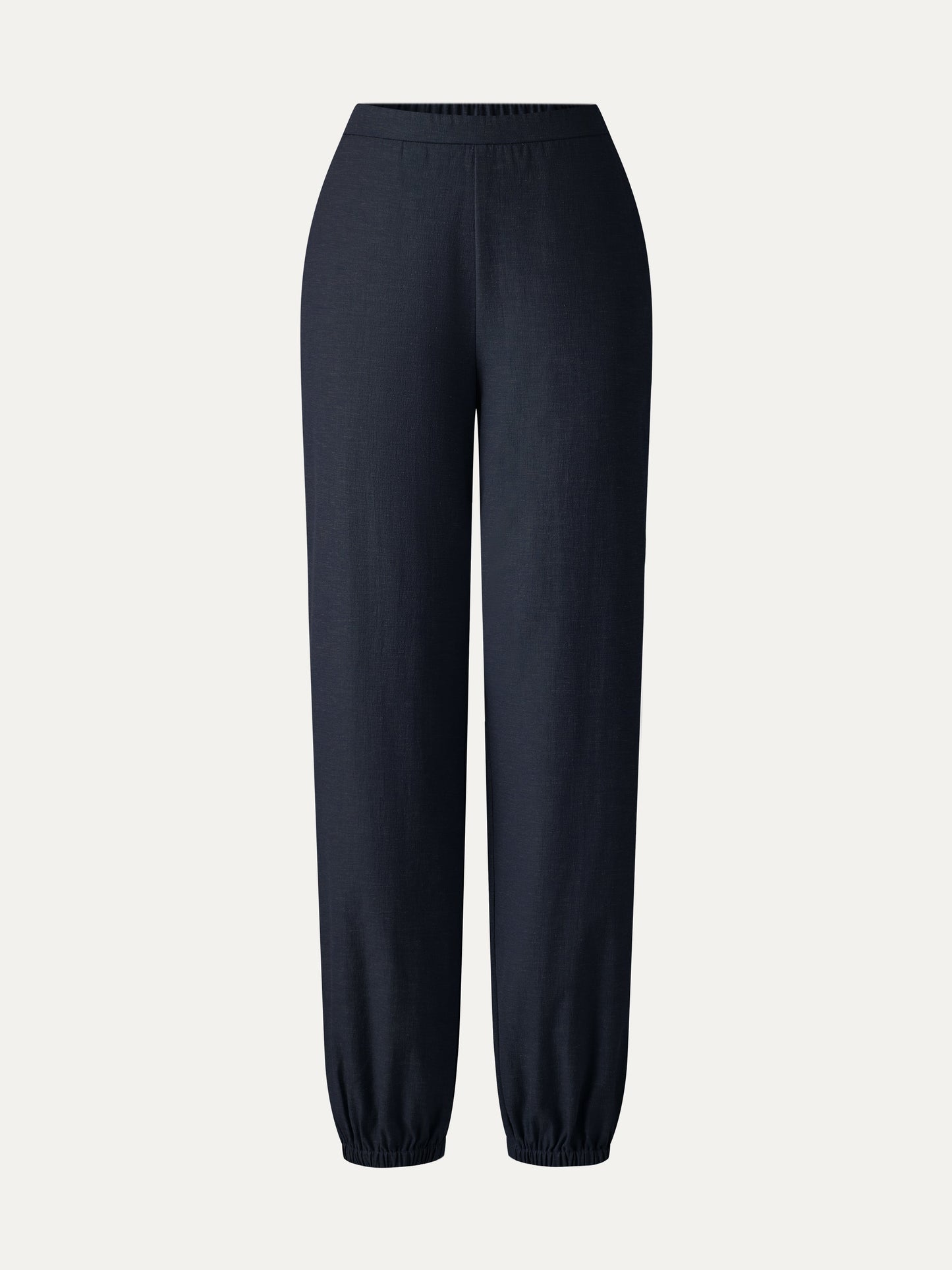 Pantalone Jogger Effetto Lino a Palloncino