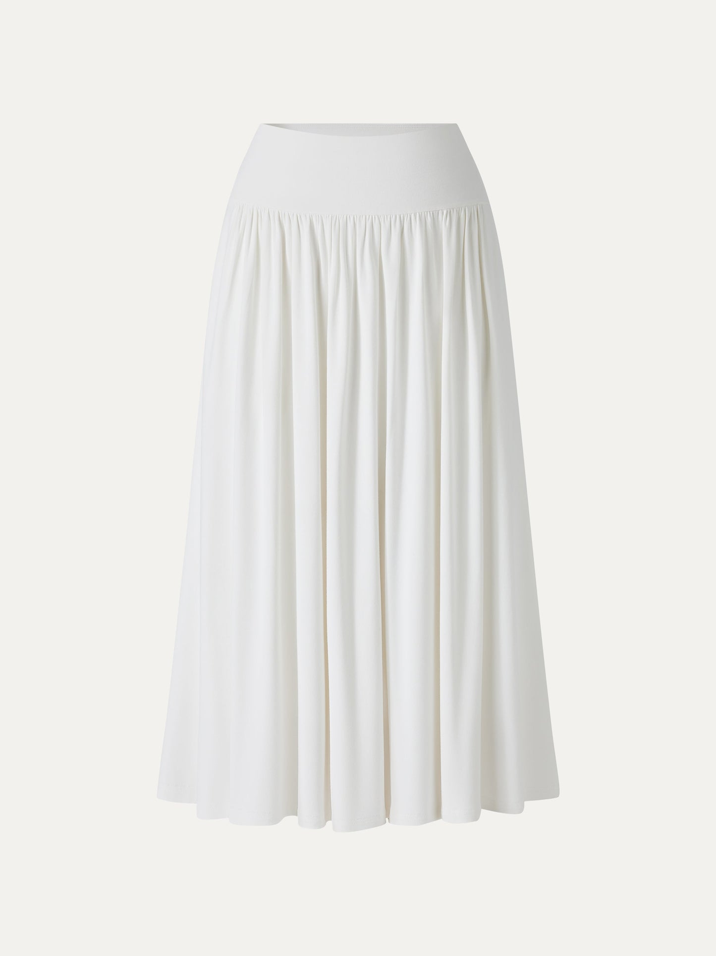 SkinKiss Mid Rise Gathered Midi Skirt with Pockets