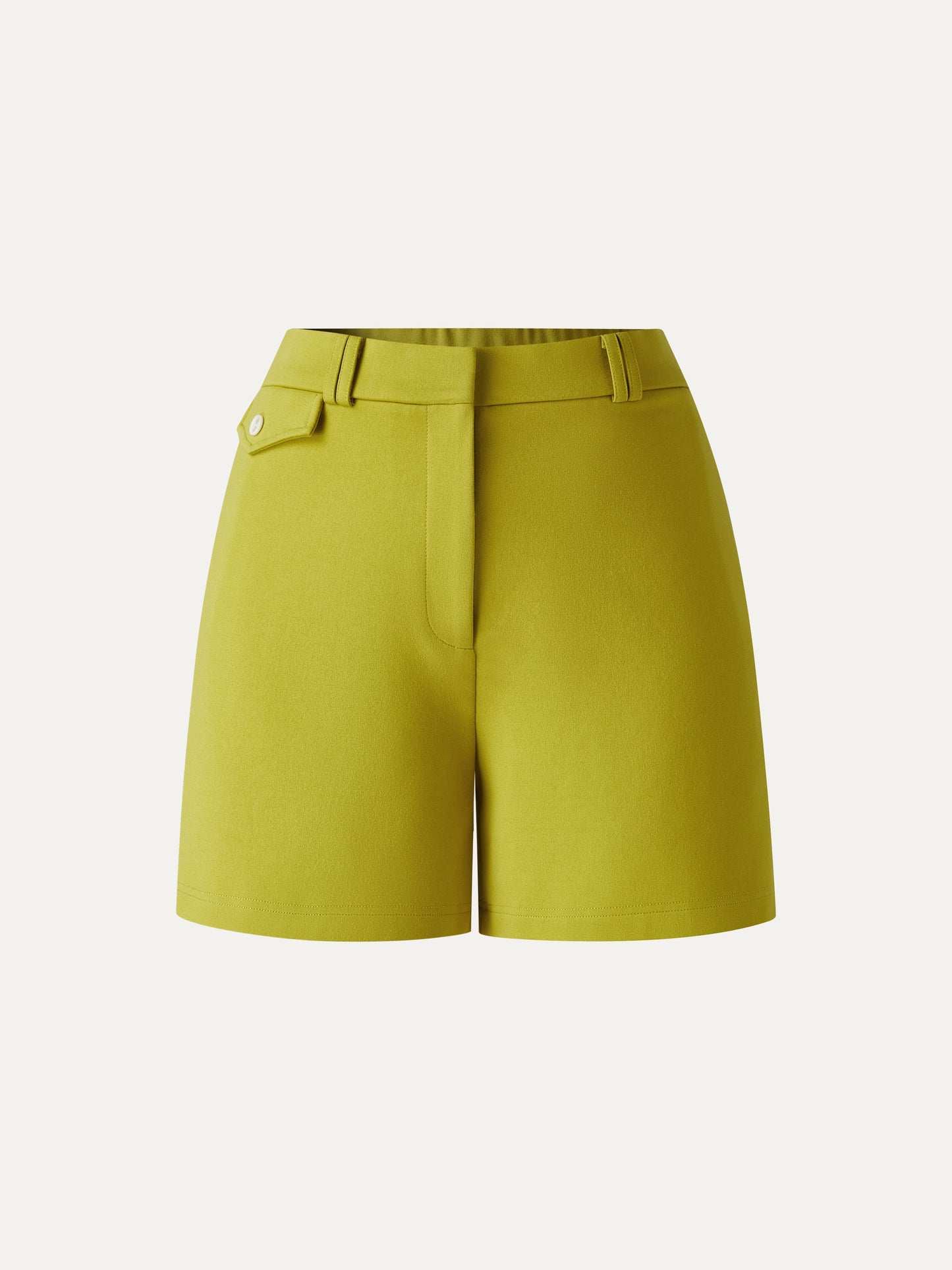 Summer Ponte High Rise Shorts with Pockets